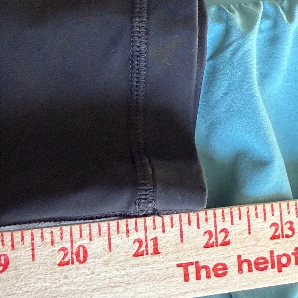 Lululemon Speed Up Crop Women 8 Black Mesh Panel Zipper Pocket Running Leggings‎